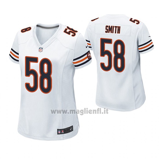 Maglia NFL Game Donna Chicago Bears Roquan Smith Bianco
